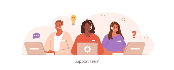 call center - it support obrazy stock illustrations