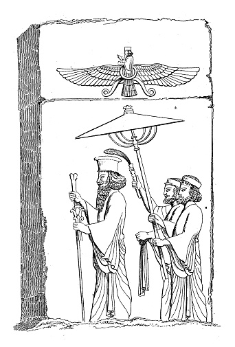 Antique illustration: Persian Art, Persepolis