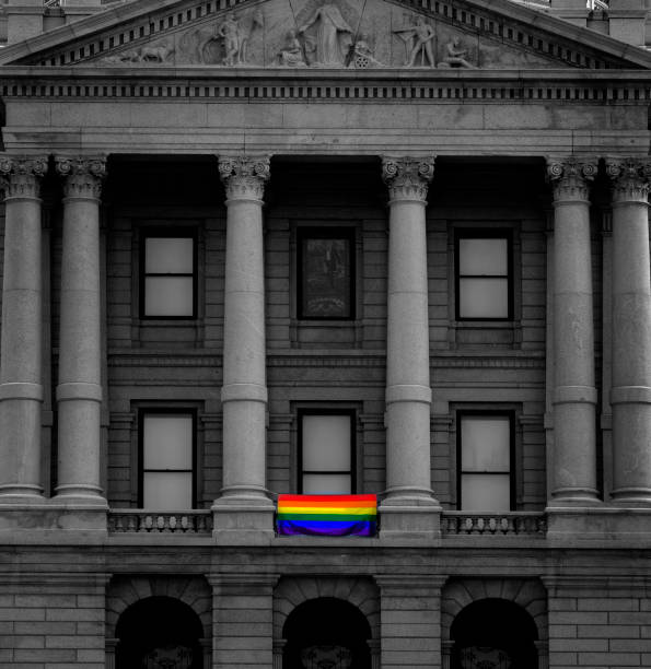 istock Government Building with Pride Flag LGBTQ Rights and Acceptance 1411042943