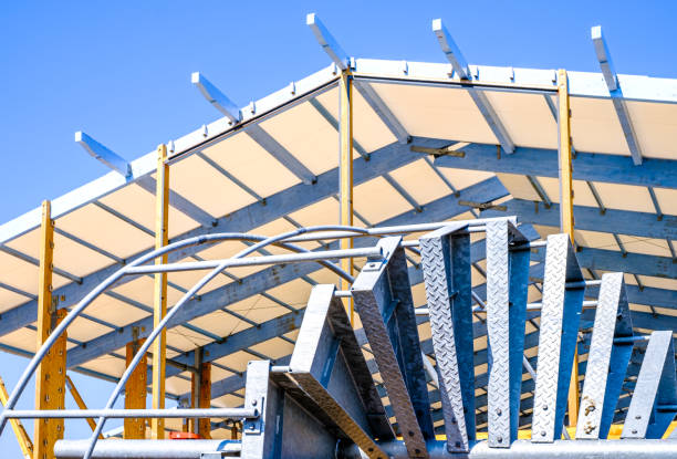 istock new wooden gable at a hall 1411044207