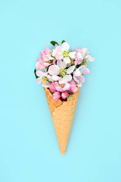 istock Apple Blossom Ice Cream Cone Abstract Concept 1411050960