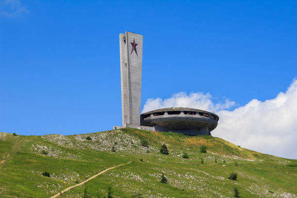 Famous UFO-shaped abandoned building in Bulgaria