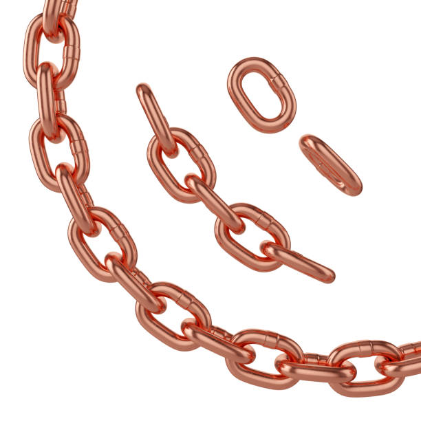 istock different sizes of copper chain isolated on white background, 3d rendering 1411053855