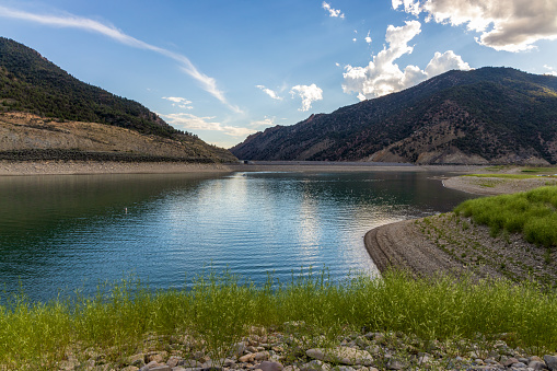 Scenic landscape in Rifle Gap State Park, Colorado