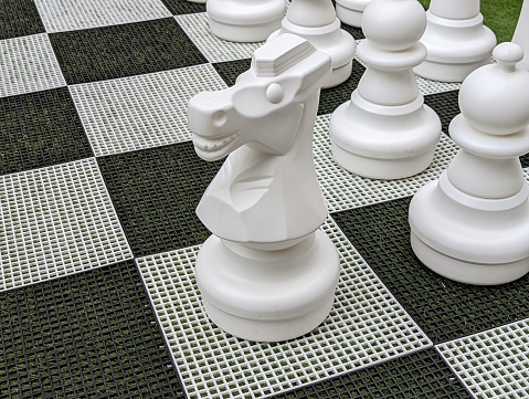 Outdoor chess pieces