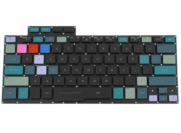 istock laptop keyboard, laptop spare part, isolated on white background 1411061812