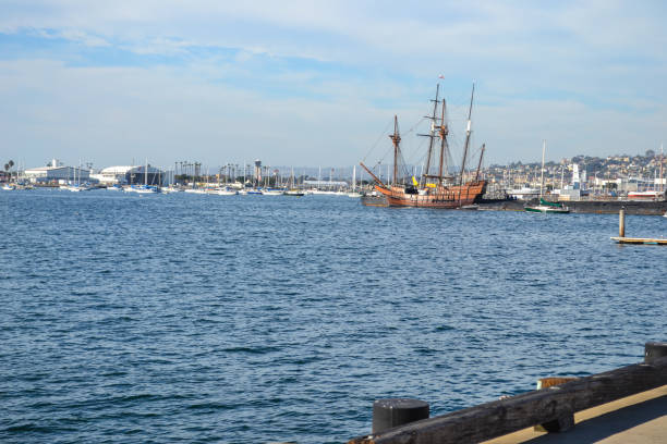 View of San Diego bay in downtown