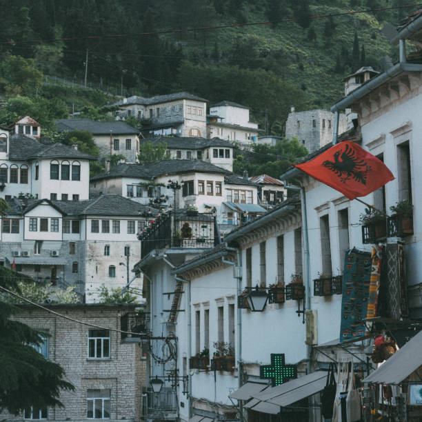 istock Street in Gjirokaster 1411062401