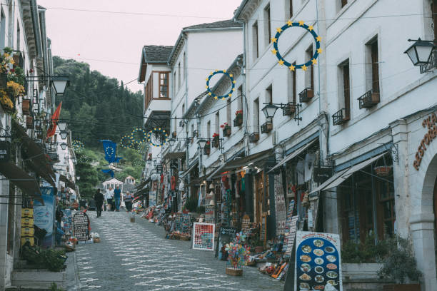 istock Street in Gjirokaster 1411062404