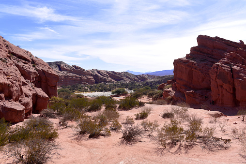 Eroded mountain landscape