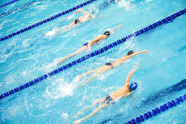 Competitive Swimming stock photo