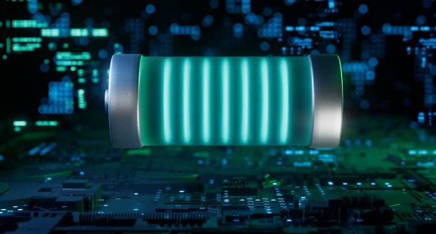 istock Solid State Battery for EV Electric Vehicle, new research and development batteries with solid electrolyte energy storage for automotive car industry 1411072816