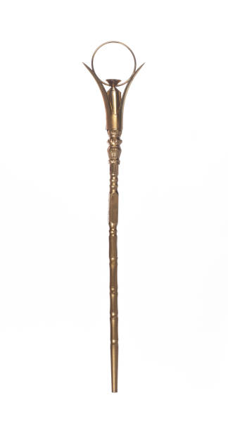 istock golden scepter isolated on white background 1411073124