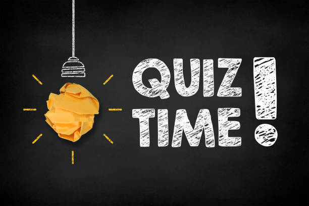 Quiz time concept Quiz time concept. Light bulb creative idea with quiz time writing on chalkboard quiz time stock pictures, royalty-free photos & images