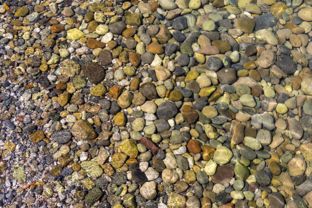 istock View of underwater pebbles in the sea, pebble background 1411091921