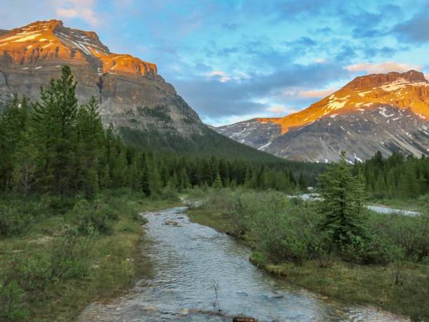 istock A Majestic Creek in the Rockies at Sunset 1411102049