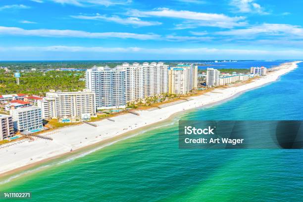 Perdido Key Florida Aerial Stock Photo - Download Image Now - Pensacola, Florida - US State, Beach