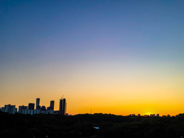istock Toronto Sunset view with buildings and blue sky and trees Canada 1411104226