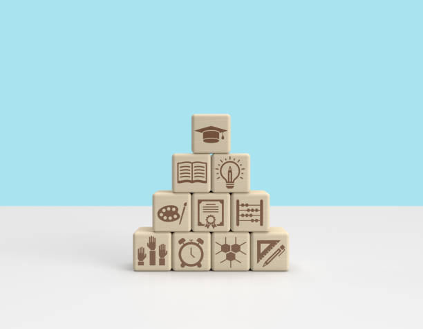 istock Education concept with wooden blocks. 1411105684