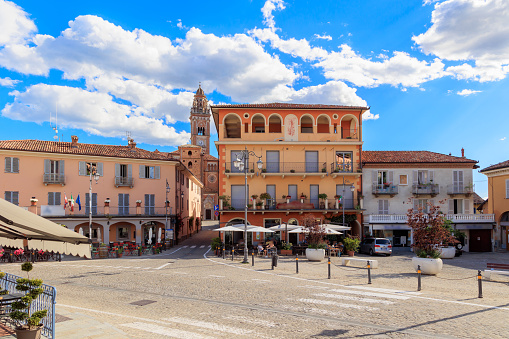 Square Piazza Colonna in Rome, Italy