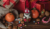 Holiday Saint Nicholas gifts and chocolate