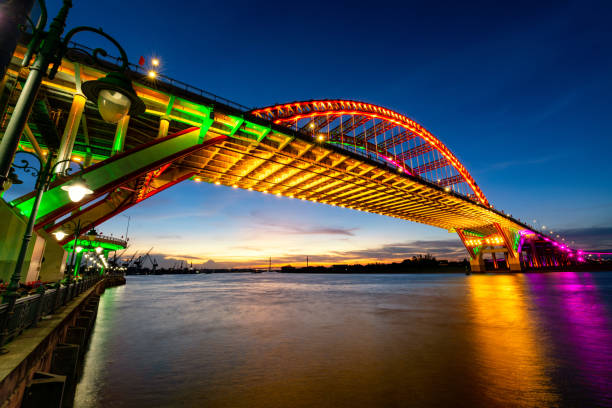 istock Hoang Van Thu bridge in Hai Phong, Vietnam. 1411119179