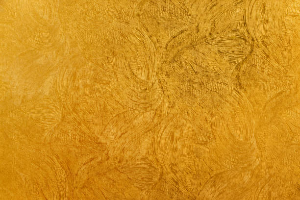 istock Golden wallpaper with finely spaced lines 1411128042