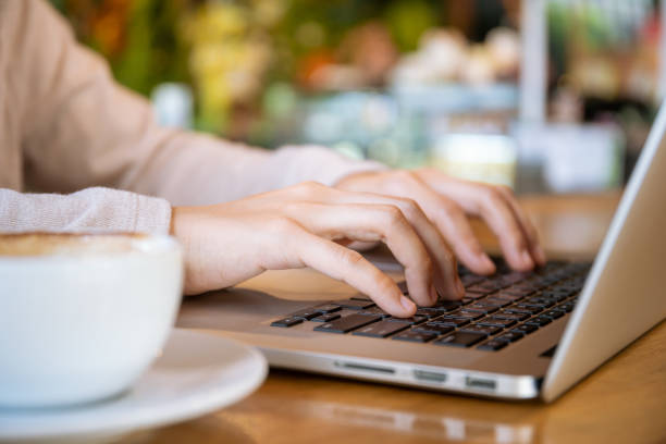 istock Woman working at co-working space or working space in her house. 1411128317