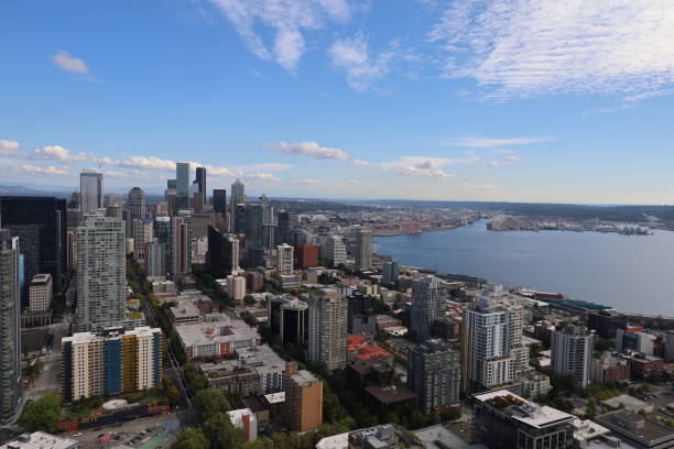 istock High angle view over the city of Seattle 1411129097