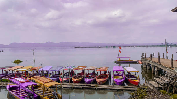 istock boats lined up on the lake 1411133573