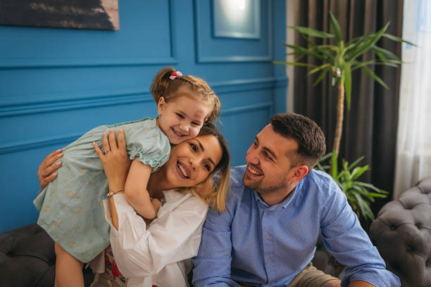 istock Family at home 1411140645
