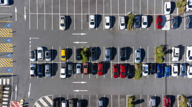 istock Parking lot shot from above 1411144998