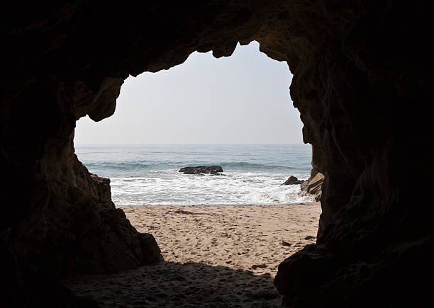Sea Cave at Leo Carrillo State Beach near Malibu California.