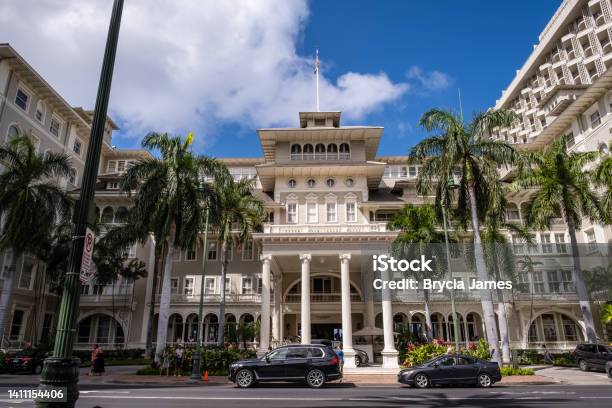 Moana Surfrider Hotel Stock Photo - Download Image Now - Editorial, USA, Color Image