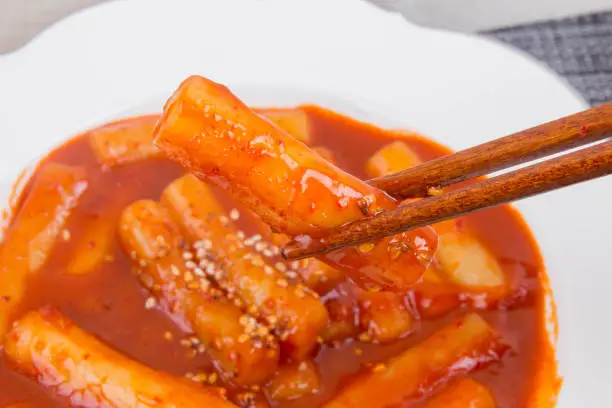 Stir fried Rice Cake ( Korean Food - Topokki )