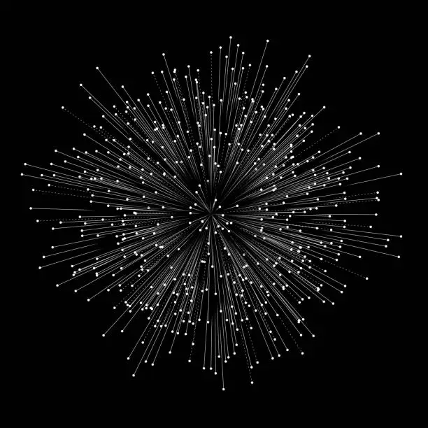 Vector illustration of network explosion