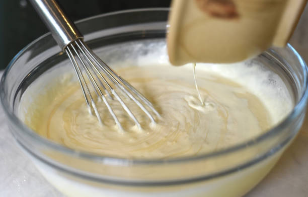 istock Egg beater in a glass bowl  mixing doug 1411162201
