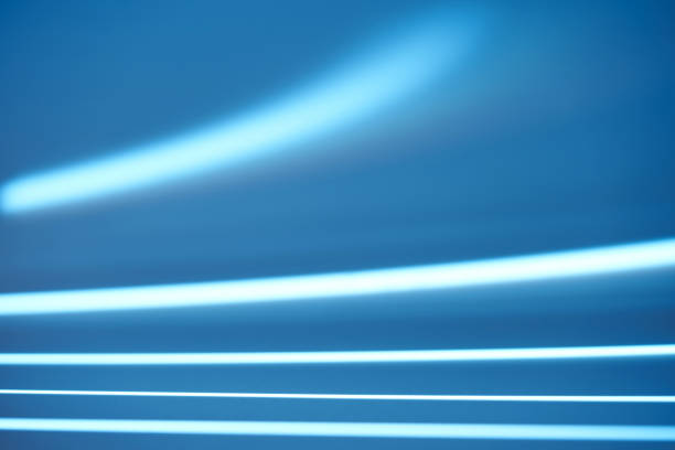full frame of blue color background with light ray