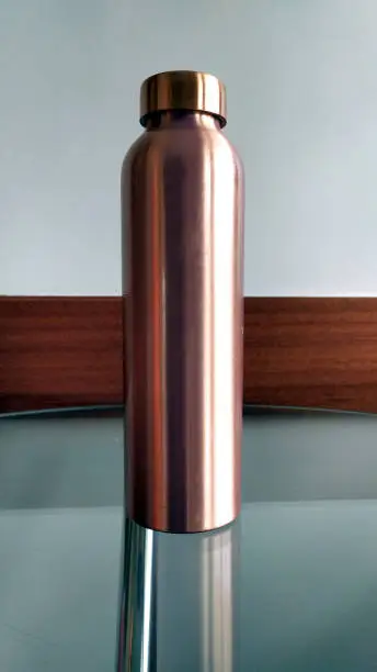Photo of copper water bottle