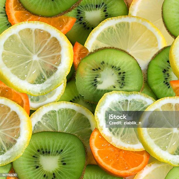 Foto de Frutas Sem Costura e mais fotos de stock de Alimentação Saudável - Alimentação Saudável, Amarelo, Coleção