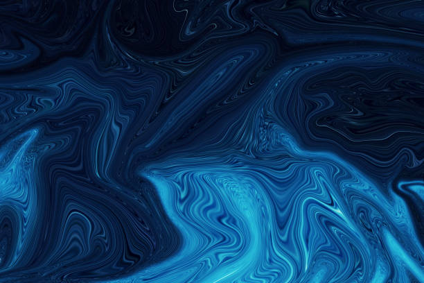 istock Blue Galaxy and Metalic Abstract Liquid Marble, Elegant Texture Background. Luxury and Simple Background, Liquid marble design abstract painting Dark Blue Background 1411167051