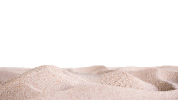 istock Pile Sand Isolatd on White Background. 1411168943
