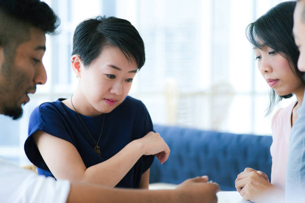 istock Business consultants providing project brief to the client 1411169960