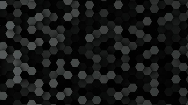 istock Duo tone hexagon 3D background texture. 3d rendering illustration. Futuristic abstract background. Modern technology 1411185534