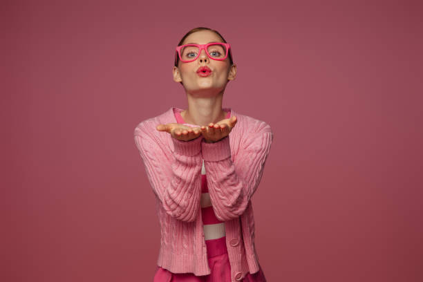 istock Beautiful emotional woman with bright make-up 1411185976