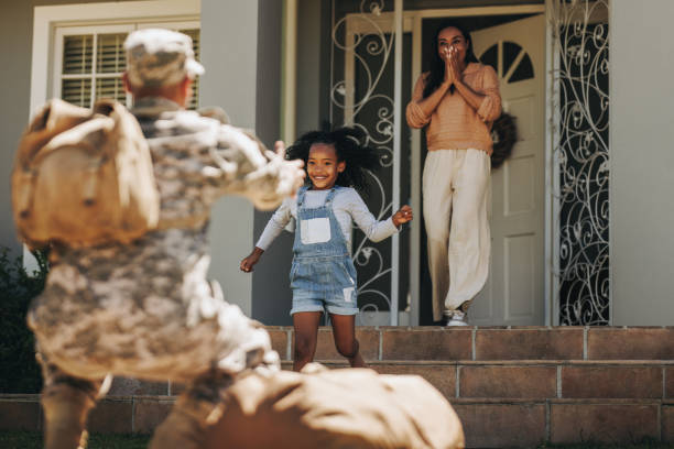 istock Military family reunion 1411191620