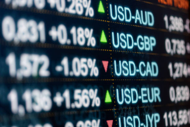 istock US Dollar currency exchange rates. 1411196166