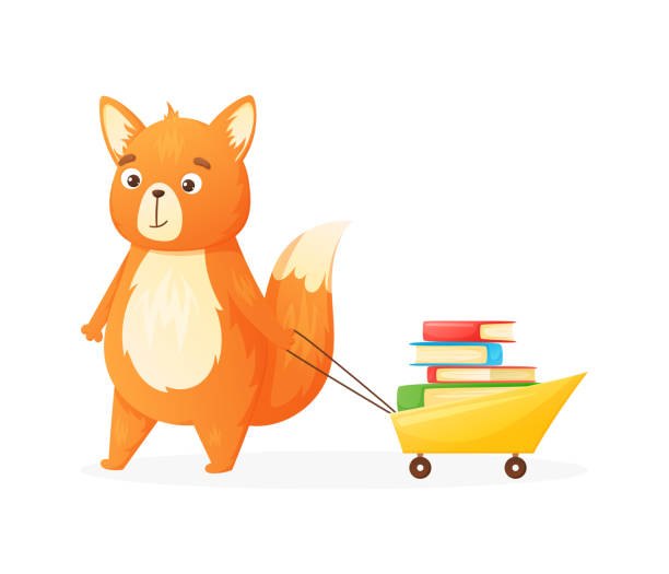 Library Books Returns Cart Clipart Free