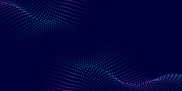 Abstract Waving Particle Technology Background