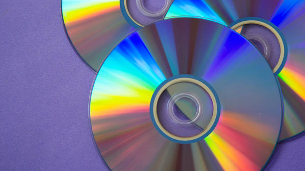 sfondo di compact disc lucidi - cd foto e immagini stock